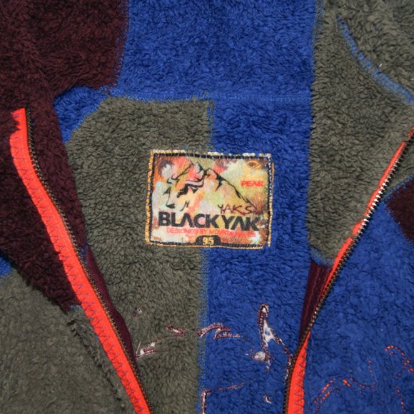 Black Yak Colour Block Mid Layer Luxury Fleece Long Sleeve Zip Up Hoodie - Picture 3 of 7